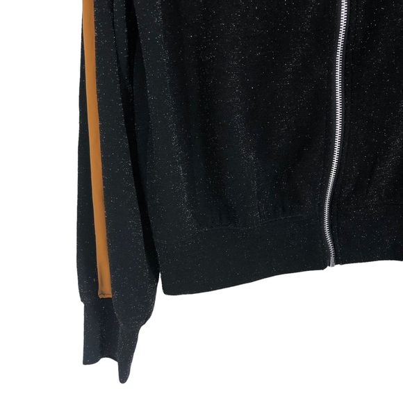 Wild Fable Shimmering Track Jacket w/Mustard colored Stripe on Arm SZ M - Picture 4 of 6